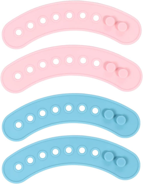 4pcs Bib Extension Belt Silicone Bib with Pocket Water Resistant Bibs Feeding Bibs Baby Bibs Extender Bibs Extender for Baby Waterproof Bibs Water...