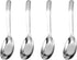 Asian Soup Spoons Chinese Soup Spoons Stainless Steel Spoons, Thick Heavy Stainless Steel Soup Spoons Table Spoons Dinner Spoons Flat Square Spoon...