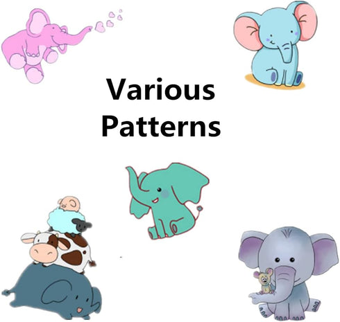 Cute Stickers Elephant Stickers Waterproof Vinyl Stickers Scrapbooking Stickers Scrapbook kit for Skate, Moto, Luggage, Water Bottles, Guitar...
