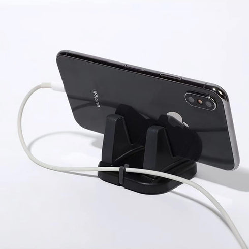 Car Phone Holder, 360°Rotatable Silicone Phone Mount for Car Dashboard with Cable Slot, Compatible with iPhone 13/12 Pro, Pro Max, XS, XR, Samsung...