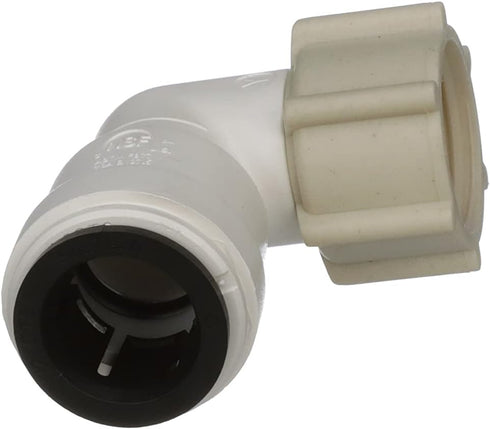 Watts AquaLock P-635 CTS Quick Connect Female Swivel Elbow Connection for Water Plumbing Lines, White, 1/2 Inch...