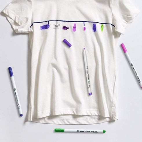 D&D Fabric Marking Pens, 4 Color Water Soluble Ink for Quilting, Dressmaking, Sewing Marking & Tracing Tools (4-Pack)...