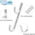 WWD POOL Swimming Pool Aluminum Pole Hanger Set, Blue, 1-Pack (2 Hooks), for Telescoping Poles, Leaf Rakes, Skimmers, Nets, Brushes, Vacuum Hoses ...