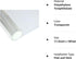 2MIL Clear Safety Window Film UV Blocking Security Window Glass Protection Sticker Self Adhesive Glass Film,17.5Inch x 10Feet...