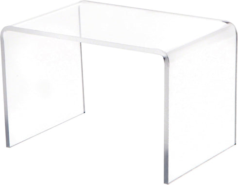 Plymor Clear Acrylic Rectangular Display Riser, 3" H x 4.5" W x 3" D (1/8" thick)...
