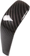 ABS Carbon Fiber Compatible with BMW E90 Carbon Fiber Pattern Gear Shift Knob Cover Trim, Carbon Fiber Style ABS Gear Shift Head Cover Compatible ...