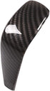 ABS Carbon Fiber Compatible with BMW E90 Carbon Fiber Pattern Gear Shift Knob Cover Trim, Carbon Fiber Style ABS Gear Shift Head Cover Compatible ...