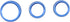 HiSport AC Climate Control Knob Cover Air Conditioner CD Switch Button Knob Compatible with Challenger Dodge Charger Chrysler 3Pcs Blue......