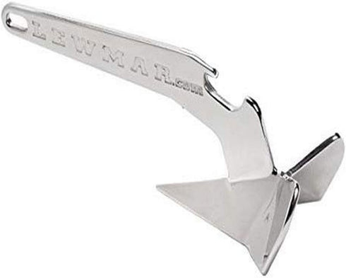Lewmar Baby Delta Anchor Bottle Opener, 5-1/4" L x 2" W x 1-1/2" H Mirror-Polished Stainless Steel, Boat Galley Gift, Novelty Replica...