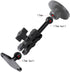 Aluminum AMPS to 17mm Ball Adapter with Extension Rod for Car Phone Holder, Drill Mount Ball Plate Base Meets Industry Standard AMPS Hole Pattern,...