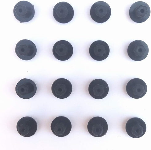 16 pcs WB2K101 Rubber Feet Replacement for GE and Kenmore Range Burner Grate. High Temp Resistant Silicone Rubber Pads Bumper Kit Replace Parts WB2K101, WB02K0101, 247410