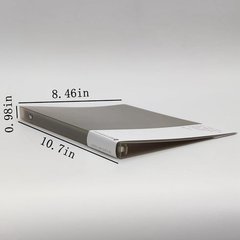 Plastic Round Ring Binders PVC Binder Covers Loose Leaf Binder Protector Refillable Notebook (B5,Coffee 2 pack)...