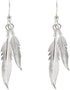 LES POULETTES JEWELS - Sterling Silver Earrings Two Feathers...