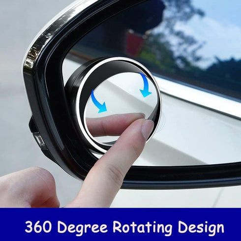 2Pcs Blind Spot Car Mirror, Automotive Side Blindspot Mirror for Car, 2.2" Round Car Rearview Mirror Accessories 360 Degree Rotating Vacuum Suctio...
