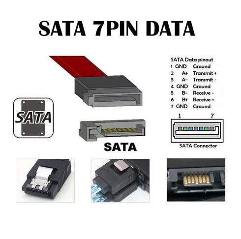 chenyang PS3 Hard Disk SATA 7Pin Male to ESATA 7Pin Female Extender Extension Cable 50cm...
