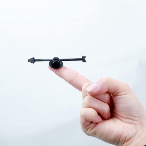 50 Packs Arrow Spinners Black Arrow Game Spinner Board Game Spinner Plastic Arrow Spinner Arrow Toys for Party School Classroom Home Using Board S...