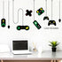 Amaonm Removable Creative Game Controllers Vinyl Wall Decal Peel & Stick Art Decor Games Wall Stickers for Kids Children Boy Bedroom Playroom Nurs...