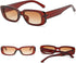 Rectangle Sunglasses for Women Black 90s Retro Sunglasses Fashion Y2K Square Sunglasses...