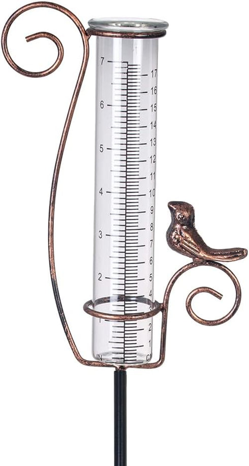 Rain Gauge Outdoor, 7 Inch Rain Gauges for Measuring Precipitation, Garden Yard Decor...