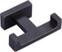 Bathroom Double Towel Hook Bronze Modern Oil Rubbed Bronze Tower Holder - Heavy Duty Coat Robe Hooks for Wall - Stainless Steel Shower Towel Hange...