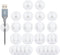 OHill Desk Cable Management Cord Organizer, 16 Pack White Self Adhesive Cord Holder Cable Clips, Ideal Cable Organizer Wire Keeper for Desk, Night...