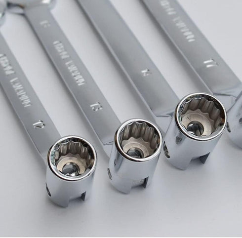 FLZOPSER 17mm Double Headed Rotary Hex Socket Head Open End Combination Spanner Wrench Auto Car Repairing Tool...