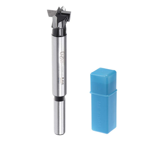 uxcell Forstner Drill Bits 20mm, Tungsten Carbide Wood Hole Saw Auger Opener, Woodworking Hinge Hole Drilling Boring Bit Cutter (Black, Silver Ton...