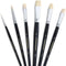 Transon Paint Brush Set 6pcs Art Painting Flexible Bristle for Acrylic Watercolor Gouache Oil Leather Canvas and Face Painting...