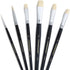 Transon Paint Brush Set 6pcs Art Painting Flexible Bristle for Acrylic Watercolor Gouache Oil Leather Canvas and Face Painting...