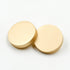 10PCS Metal Flat Button Women's Suit Woolen Coat Jacket Shirt Trousers Round Shaped Matte Gold (25mm)...