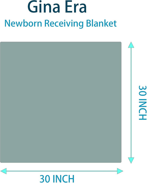 Flannel Receiving Blankets, Baby Swaddle Blankets 100% Cotton 4 Pcs One Size 30 X 30 Inch for Baby Boy or Baby Girl (Style10)...