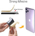 SHANSHUI Phone Wallet, 6 Pack Card Holder for Back of Phone Double Silicone Credit Business Card Sleeve Pocket Compatible for iPhone and Every Sma...