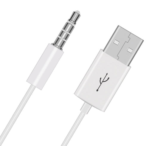 3.5mm Jack to USB Auxiliary Charger Sync Data Transfer Charging Cable Compatible with Beats by Dre Studio Wireless Headphones, Speakers, Tablets, ...
