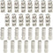 WMYCONGCONG 30 PCS BNC Connectors, BNC Barrel Connectors, Female to Female Male to Male Straight Coupler Adapter for CCTV Camera Surveillance Syst...