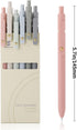 Ddaowanx Gel Pens, 6 Pcs 0.5mm Quick Dry Black Ink Pens Fine Point Smooth Writing Pens, Cute Office School Supplies Gifts for Women...