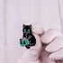 Gothic Skeleton Ramen Cat Enamel Pin Brooch badge for backpacks...