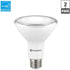 EcoSmart 75-Watt Equivalent PAR30 Dimmable Energy Star Flood LED Light Bulb Bright White (2-Pack)...