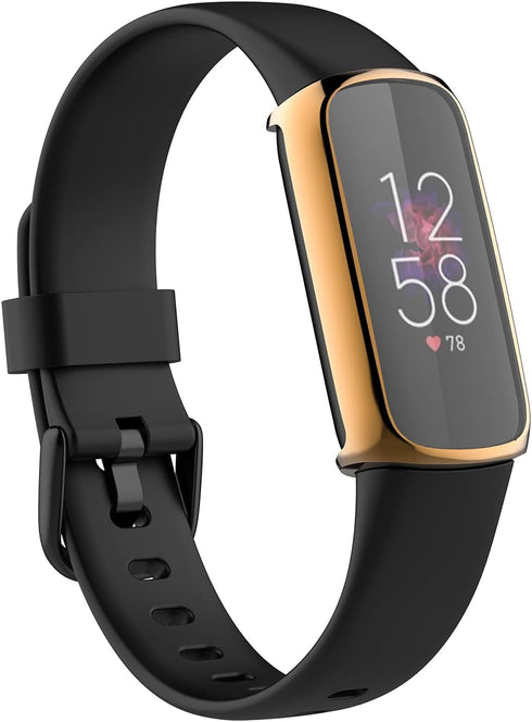 Screen Protector Case Compatible with Fitbit Luxe Smartwatch Accessories Covers Scratched Resistant Full Protective Cover (5Colors)...