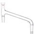 Glass Distilling Adapter, Borosilicate Glass 75 Degree Bent Chemistry Distillation Adapter with 24/40 Standard Joint...