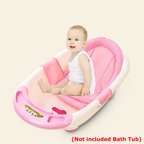 Baby Bath Support Seat Net for Newborn Infant Non-slip Shower Mesh for Bathtub Adjustable Comfortable Bath Seat Bath Sling Tub Support Baby Soft B...