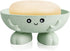Soap Holder, Cute Soap Dish for Kids Children, Creative Lovely Bar Soap Tray Counter for Shower Bathroom Kitchen Countertop - Green...