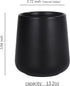 BosilunLife Bathroom Toothbrush Holder - Ceramic Toothbrush Cup Holder 13oz Black Toothbrush Holder for Bathroom Toothbrush and Toothpaste Holder ...