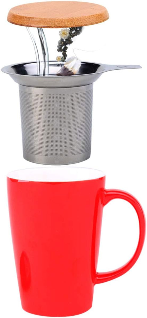 Daycount Stainless Steel Reusable Filter, Tea Baskets Mesh Coffee Espresso Strainer Dripper With Holder...