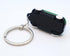 Keychain with MINI Cooper(Silicone Model), 3D OM, Stylish Cute Adorable, Silver Chain (Green) (KM1-DG)...