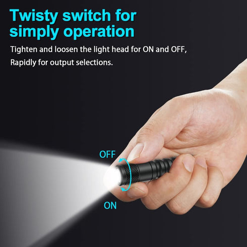 LUMINTOP EDC01 Keychain Flashlight 120 lumens Pocket EDC Flashlight 36 Hours Long Lasting IPX8 Waterproof for daily use...