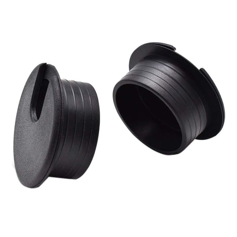 1-1/2 Inch (38mm) Black Wire Grommets and Cable Ties Kit ABS Plastic Desk Hole Cover Cord Organizer for Computer Desk Cabinet (2pcs Desk Grommets ...