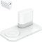 4 in 1 Wireless Charger with Night Light, 18W Max Wireless Charging Pad for iPhone 15/14/13/12/11/XR/8, AirPods Pro 2, for Samsung Galaxy S23/S22/...