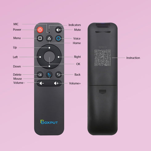 BPR1S Air Mouse Remote Bluetooth Voice Remote Control with 6 Axis Gyro Support Full Buttons IR Learning Bluetooth Remote Control for PC Android TV...