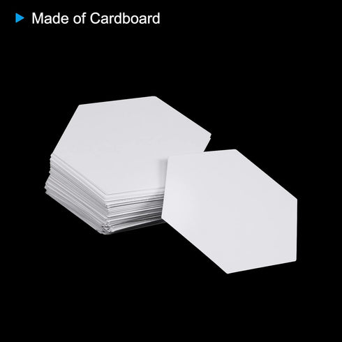 100 Count English Paper Piecing Hexagon 36mm Shapes Paper Quilting Templates Patchwork English Paper Piecing Supplies for Quilting Sewing DIY Craf...