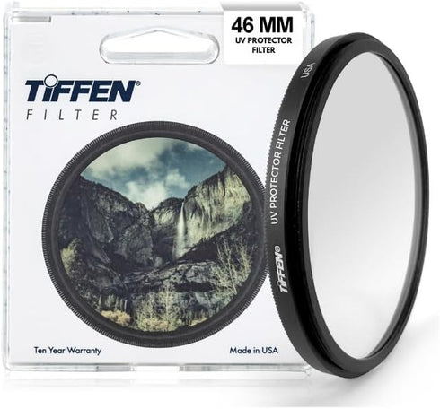 Tiffen 46UVP Slim 46mm UV Protection Filter for Camera Lens, Clear Optical Glass, Impact Resistant...